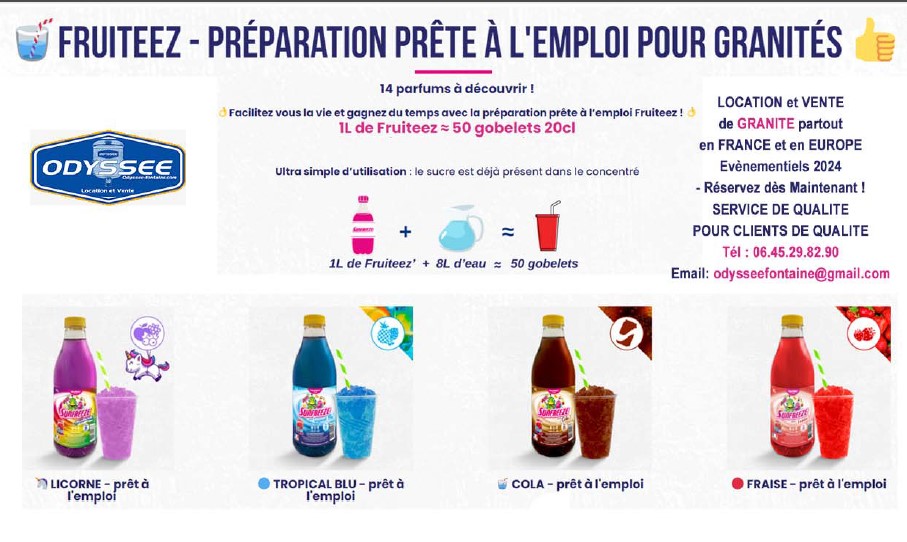 PREPARATION 1L POUR GRANITE - 50 GOBELETS de 20 cl