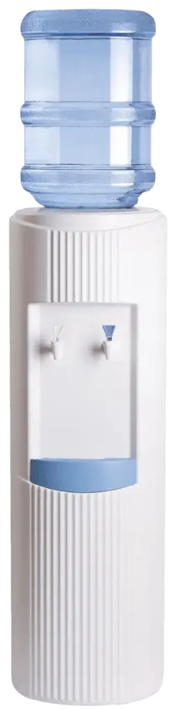 LOCATION MENSUELLE FONTAINE A BONBONNE ICE + 2 BONBONNES 18L + 3 RAMES DE 60 GOBELETS INCLUS