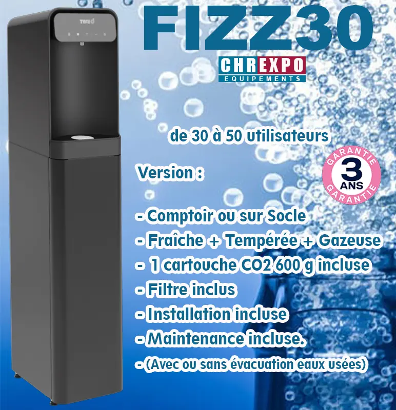 Location Mensuelle Fontaine A EAU GAZEUSE FIZZ en Full service 