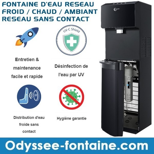 [LLD-TLESS] LOCATION FONTAINE RESEAU TOUCHLESS F+T+C en Abonnement Trimestriel FULL SERVICE : installation et Maintenance semestrielle incluse