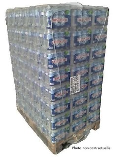 PALETTE EAU CRISTALINE 36 PACKS DE 24 BOUTEILLES DE 50CL 