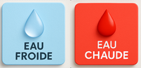 EAU FROIDE + CHAUDE