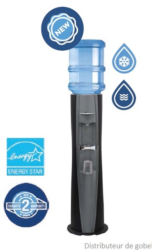 [LLD-DARK-BB] FONTAINE A BONBONNE DARK EN ABONNEMENT MENSUEL FULL SERVICE